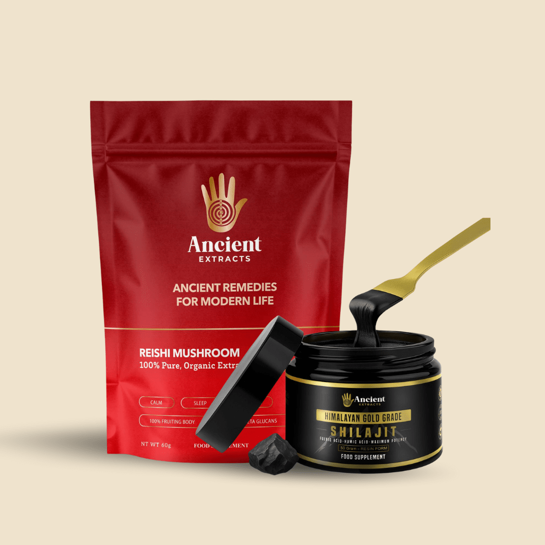 Detox Pair - Shilajit Resin & Reishi Mushroom Extract - Ancient Extracts