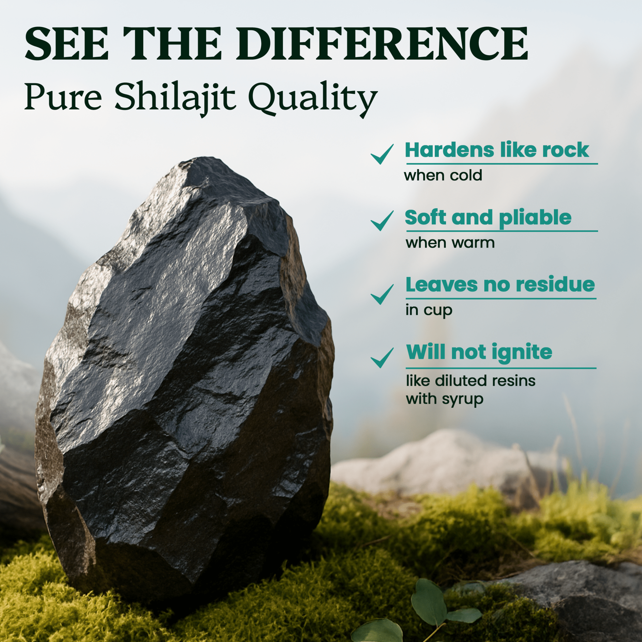 Shilajit Resin - Himalayan Gold Grade (50g) - Nutrition support - Ancient Extracts