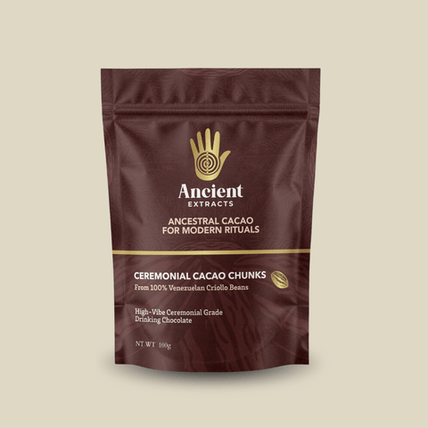 Ceremonial Grade Cacao Chunks - 100% Raw Criolla - 100g - Nutrition support - Ancient Extracts