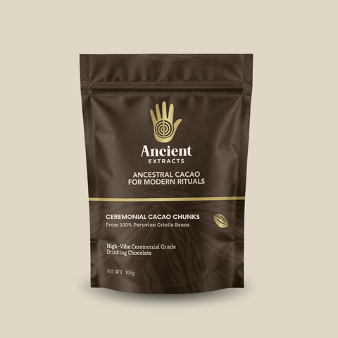 Ceremonial Grade Cacao Chunks - 100% Raw Criolla - 100g - Nutrition support - Ancient Extracts