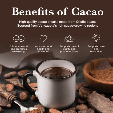 Ceremonial Pair - Matcha AAAA+ Grade & Cacao Chunks - 100% Raw Criolla - Nutrition support - Ancient Extracts