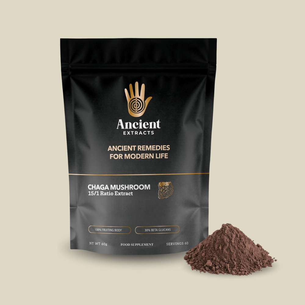 Chaga Mushroom Extract Powder - 30% Beta-glucan (60g)