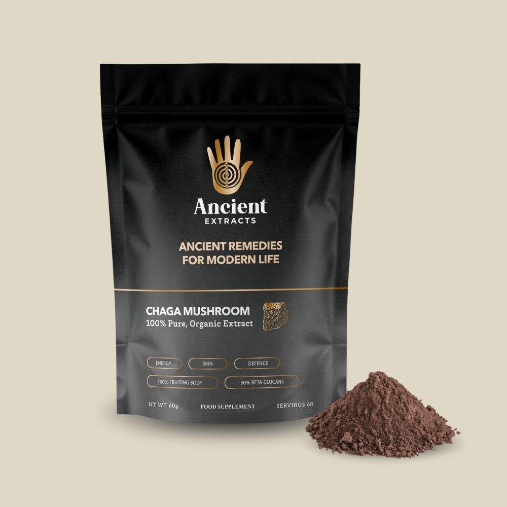 Chaga Mushroom Extract Powder - 30% Beta-glucan (60g)
