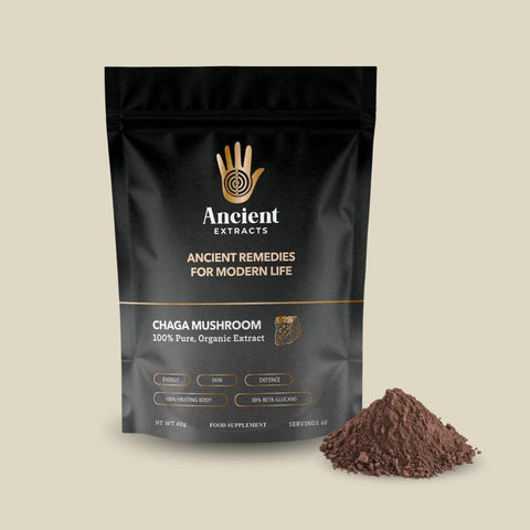 Chaga Mushroom Extract Powder - 30% Beta-glucan (60g)