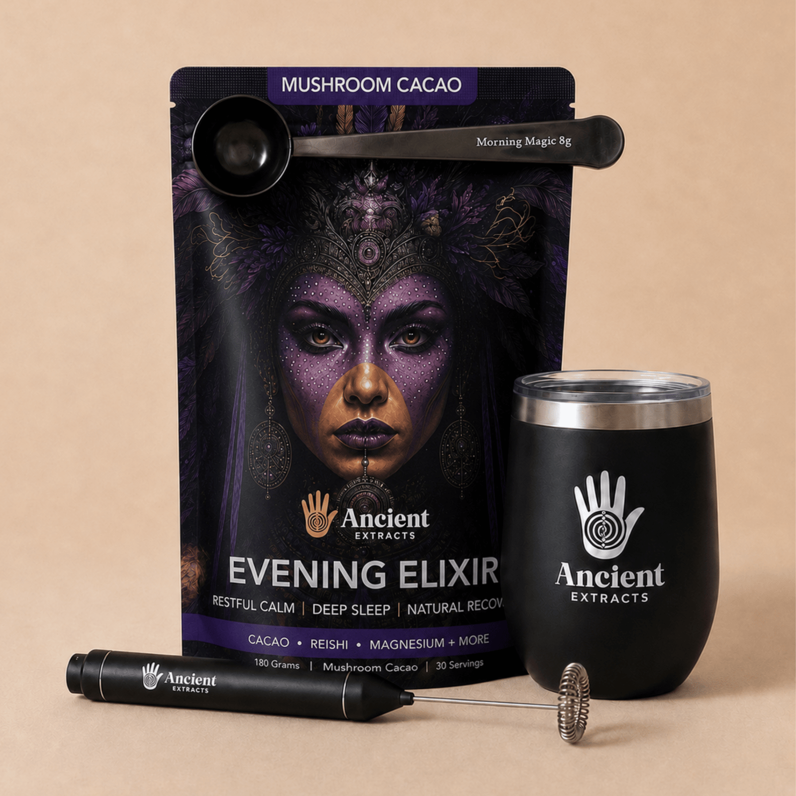 Evening Elixir Mushroom Cacao - Starter Kit (Copy) - Mushroom Extract - Ancient Extracts