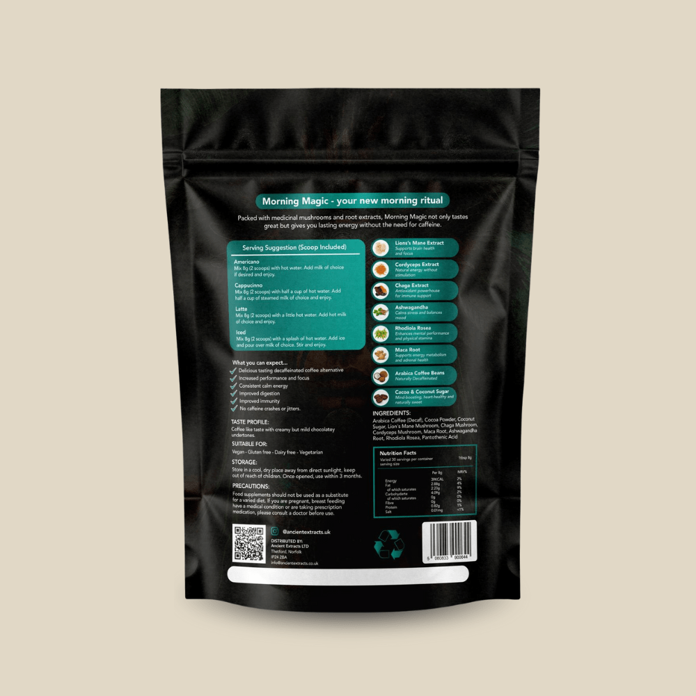 Morning Magic Mushroom Coffee (240g) - Mushroom Extract - Ancient Extracts
