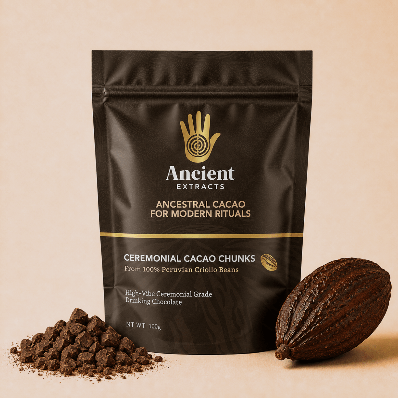 Ceremonial Grade Peruvian Cacao Chunks - Nutrition support - Ancient Extracts