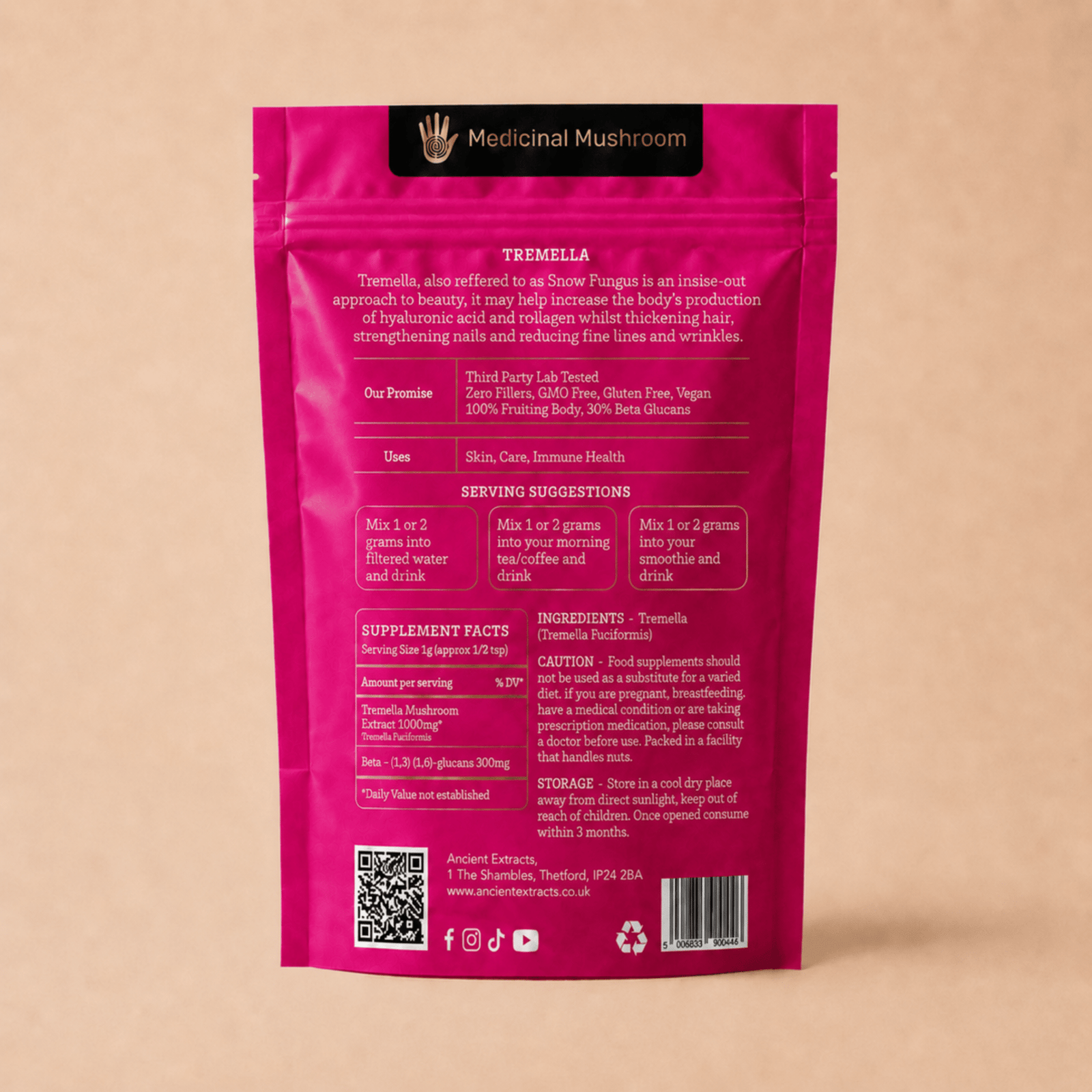 Tremella Mushroom Extract Powder - Ancient Extracts
