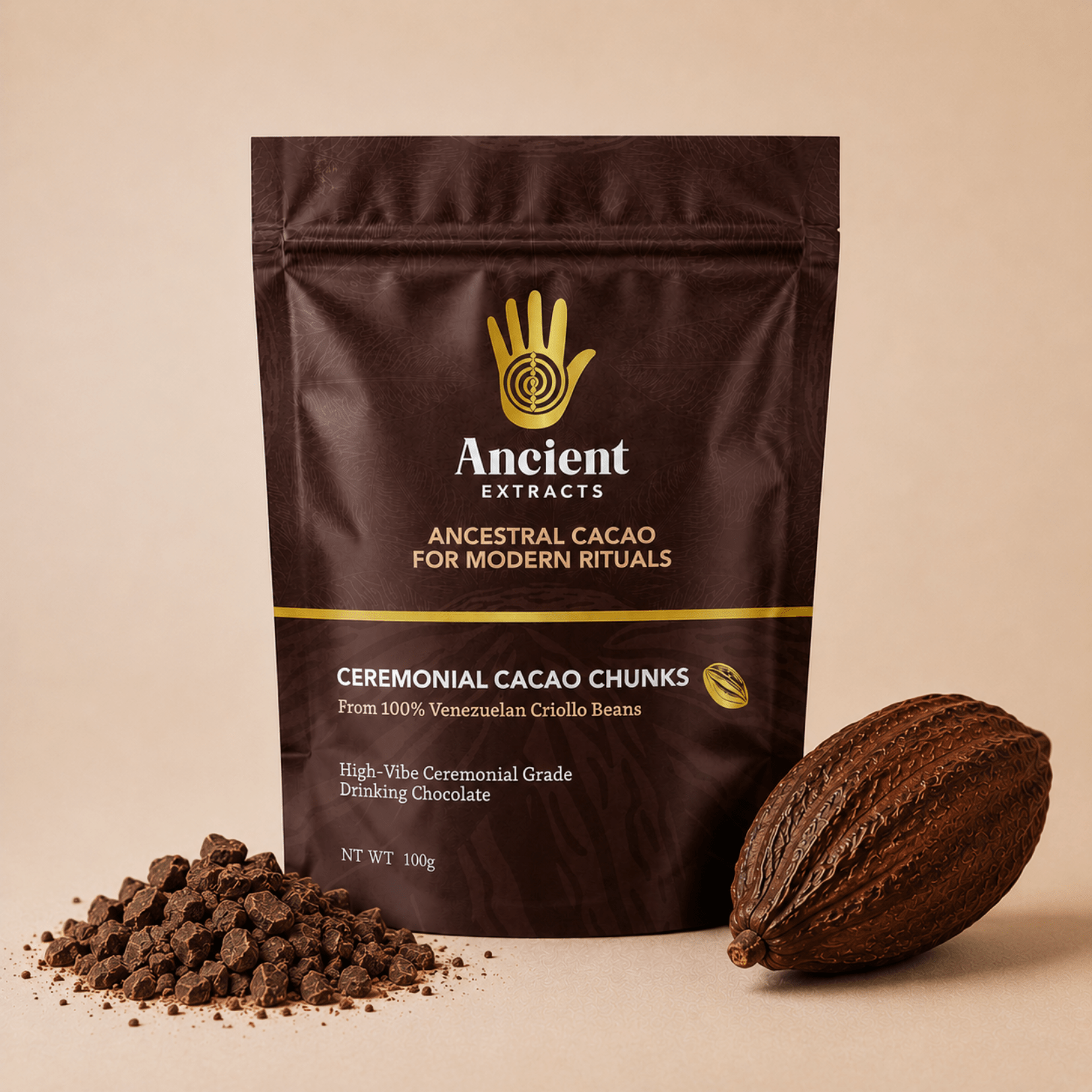 Ceremonial Grade Venezuelan Cacao Chunks - Nutrition support - Ancient Extracts