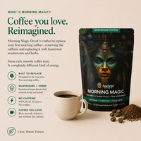 Morning Magic Decaf Mushroom Coffee (Starter Kit) - Mushroom Extract - Ancient Extracts