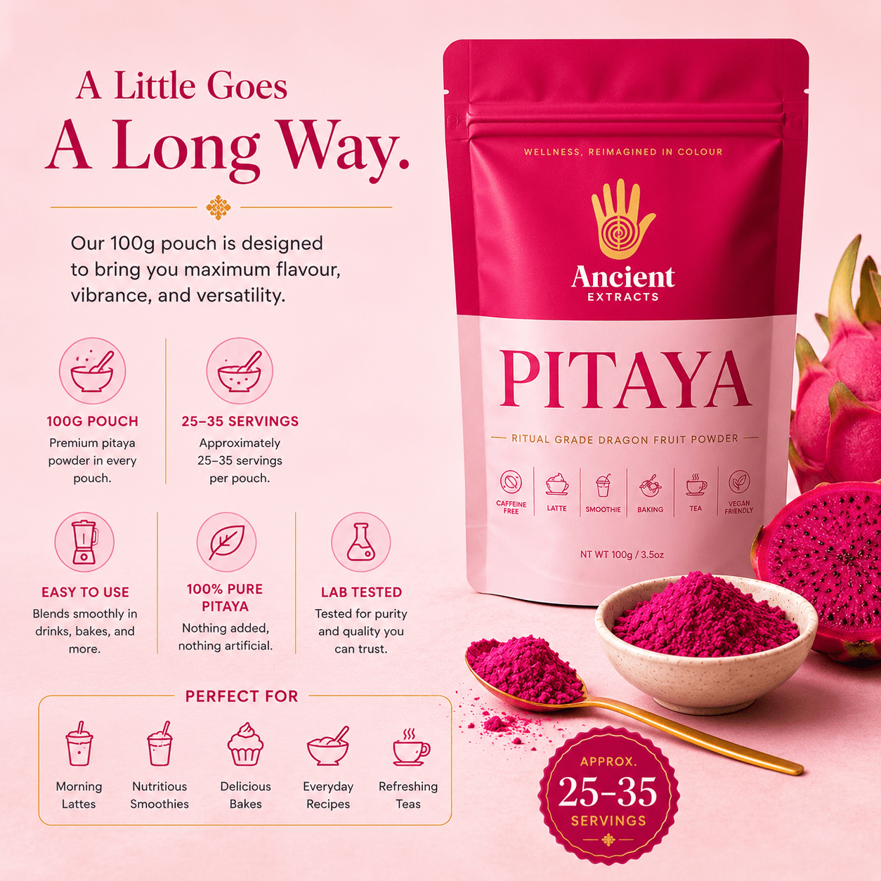 Ritual Grade Dragon Fruit Matcha Powder (Copy) - Ancient Extracts