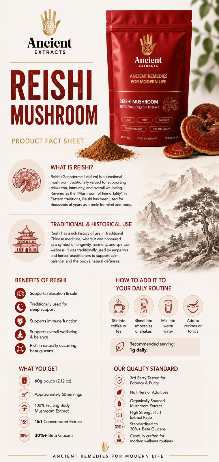 Reishi Mushroom Extract Powder