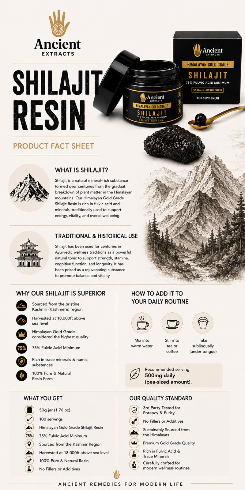 Himalayan Shilajit Resin
