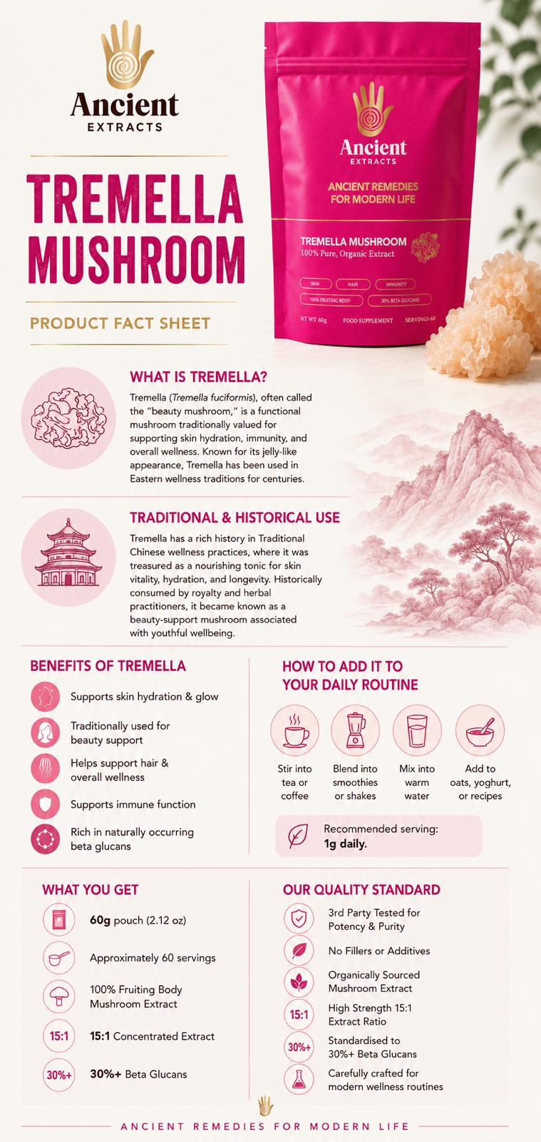 Tremella Mushroom Extract Powder
